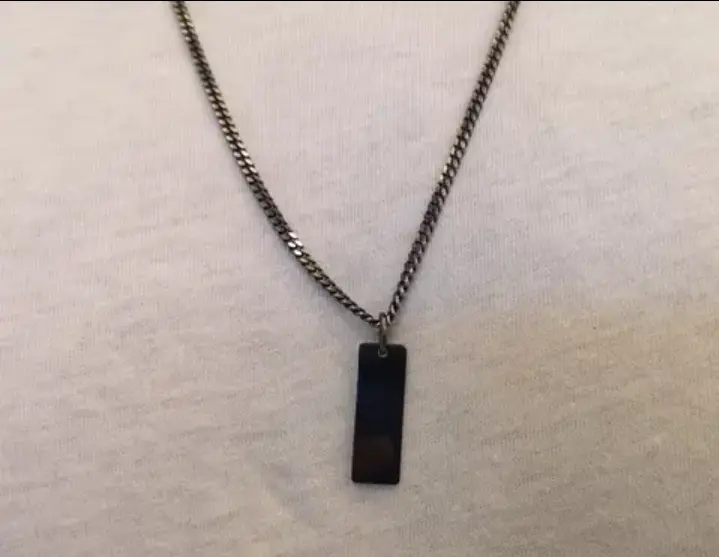 Black Aesthetic Sleek Chain For Mens