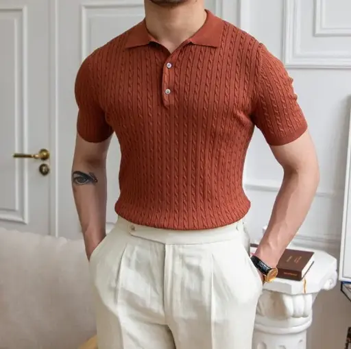 Embroidered Old Money T shirts For Men